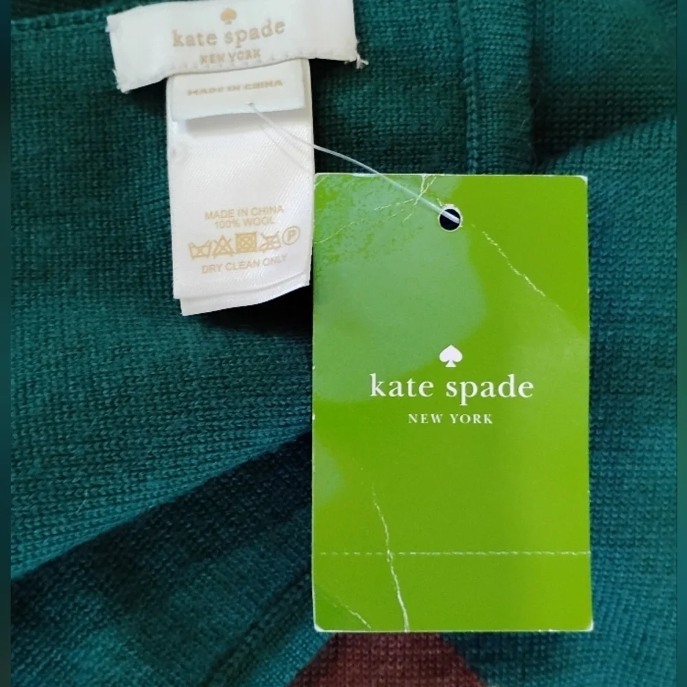 KATE SPADE LILY PAD WOOL WRAP NWT